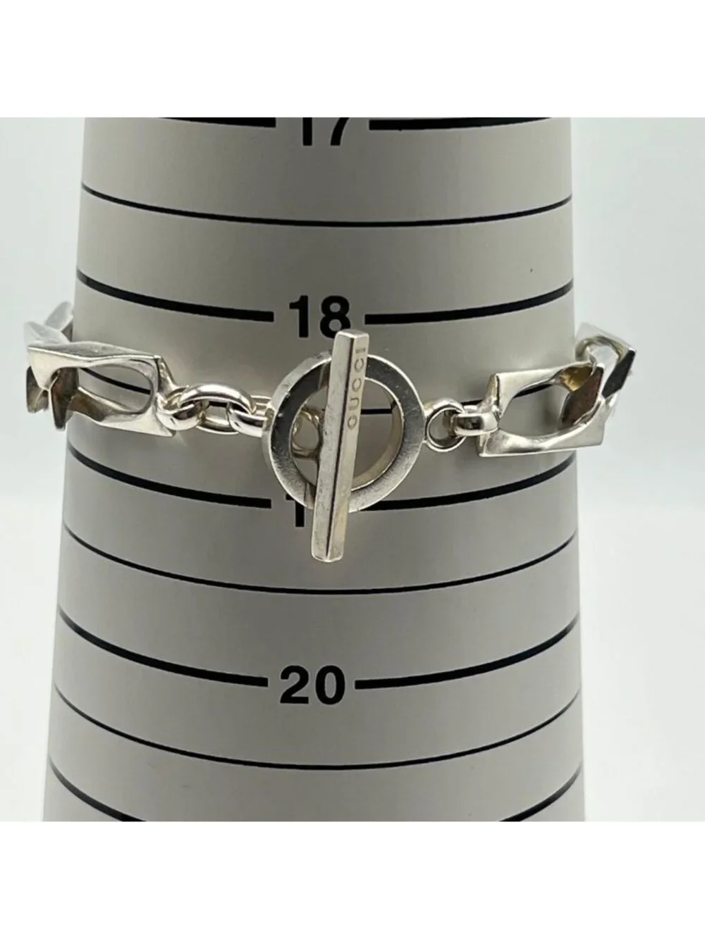 Gucci Vintage Figaro Bracelet Silver